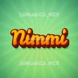 nimmi in Green Rays style - 3D name wallpaper
