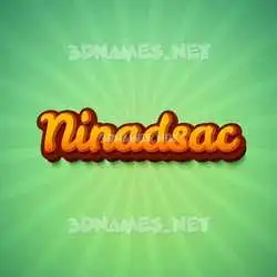 ninadsac in Green Rays style - 3D name wallpaper