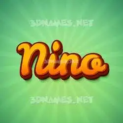nino in Green Rays style - 3D name wallpaper