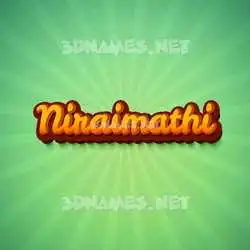 niraimathi in Green Rays style - 3D name wallpaper
