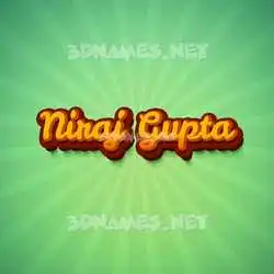 niraj gupta in Green Rays style - 3D name wallpaper