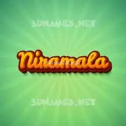 niramala in Green Rays style - 3D name wallpaper