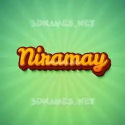 niramay in Green Rays style - 3D name wallpaper