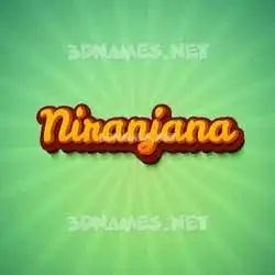 niranjana in Green Rays style - 3D name wallpaper