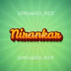nirankar in Green Rays style - 3D name wallpaper