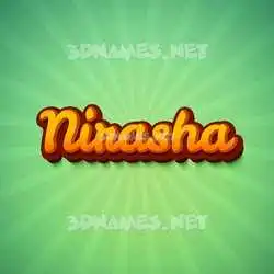 nirasha in Green Rays style - 3D name wallpaper