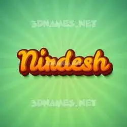 nirdesh in Green Rays style - 3D name wallpaper
