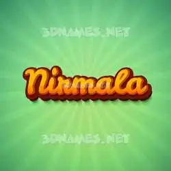 nirmala in Green Rays style - 3D name wallpaper
