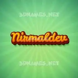 nirmaldev in Green Rays style - 3D name wallpaper