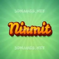 nirmit in Green Rays style - 3D name wallpaper