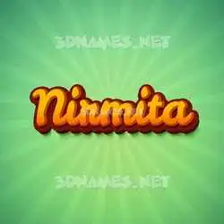 nirmita in Green Rays style - 3D name wallpaper