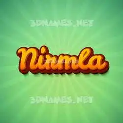 nirmla in Green Rays style - 3D name wallpaper