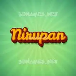 nirupan in Green Rays style - 3D name wallpaper