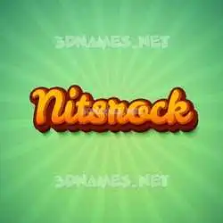nitsrock in Green Rays style - 3D name wallpaper