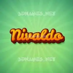 nivaldo in Green Rays style - 3D name wallpaper