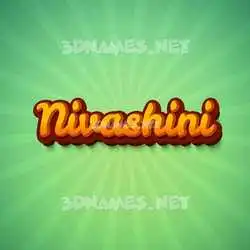 nivashini in Green Rays style - 3D name wallpaper