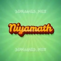 niyamath in Green Rays style - 3D name wallpaper
