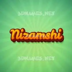 nizamshi in Green Rays style - 3D name wallpaper