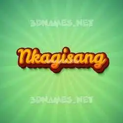 nkagisang in Green Rays style - 3D name wallpaper