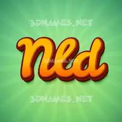 nld in Green Rays style - 3D name wallpaper