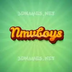 nmvboys in Green Rays style - 3D name wallpaper