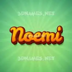 noemi in Green Rays style - 3D name wallpaper