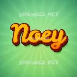 noey in Green Rays style - 3D name wallpaper