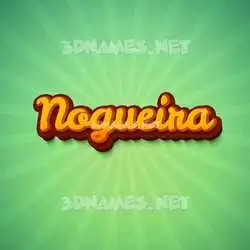 nogueira in Green Rays style - 3D name wallpaper