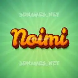 noimi in Green Rays style - 3D name wallpaper