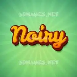 noiry in Green Rays style - 3D name wallpaper