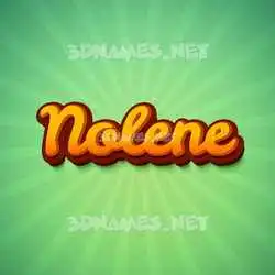 nolene in Green Rays style - 3D name wallpaper