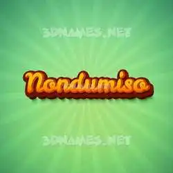 nondumiso in Green Rays style - 3D name wallpaper