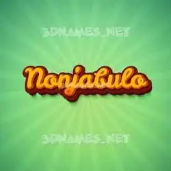 nonjabulo in Green Rays style - 3D name wallpaper