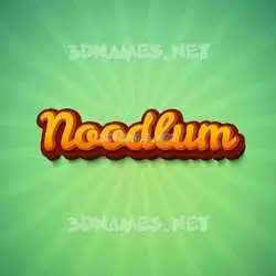 noodlum in Green Rays style - 3D name wallpaper