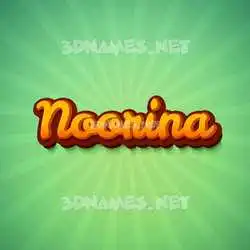 noorina in Green Rays style - 3D name wallpaper