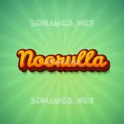 noorulla in Green Rays style - 3D name wallpaper