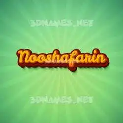 nooshafarin in Green Rays style - 3D name wallpaper