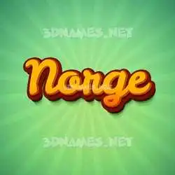 norge in Green Rays style - 3D name wallpaper