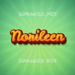 norileen in Green Rays style - 3D name wallpaper