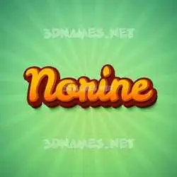 norine in Green Rays style - 3D name wallpaper