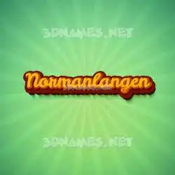 normanlangen in Green Rays style - 3D name wallpaper