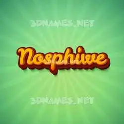 nosphiwe in Green Rays style - 3D name wallpaper
