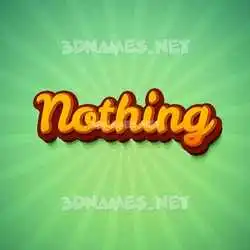 nothing in Green Rays style - 3D name wallpaper