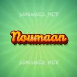 noumaan in Green Rays style - 3D name wallpaper
