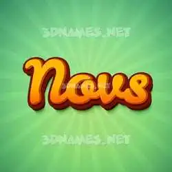 novs in Green Rays style - 3D name wallpaper