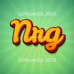 nrg in Green Rays style - 3D name wallpaper
