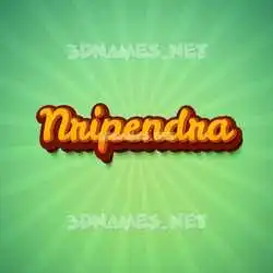 nripendra in Green Rays style - 3D name wallpaper