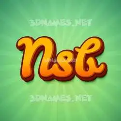 nsb in Green Rays style - 3D name wallpaper