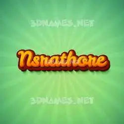 nsrathore in Green Rays style - 3D name wallpaper