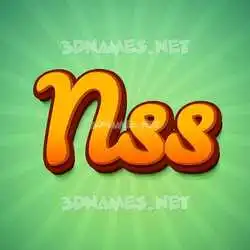 nss in Green Rays style - 3D name wallpaper